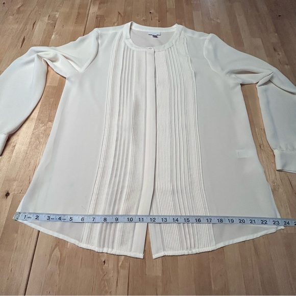 J. Jill Sheer Cream Blouse - Picture 6 of 10